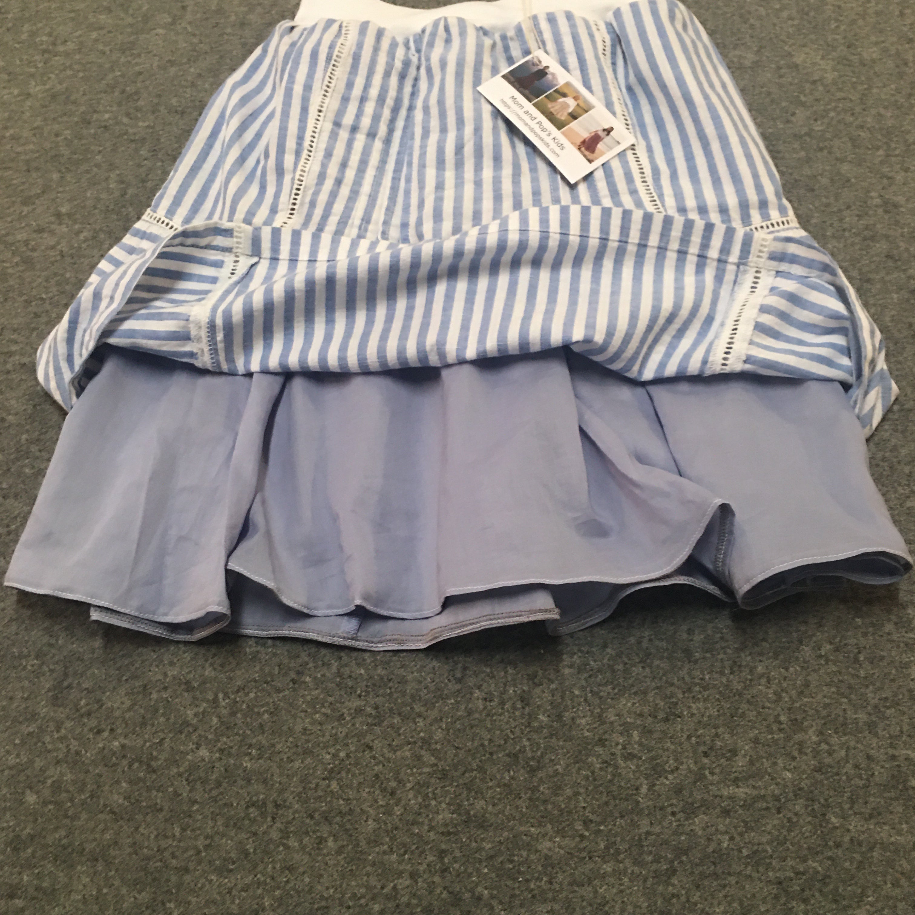 Midi Cotton Striped Skirt (4)