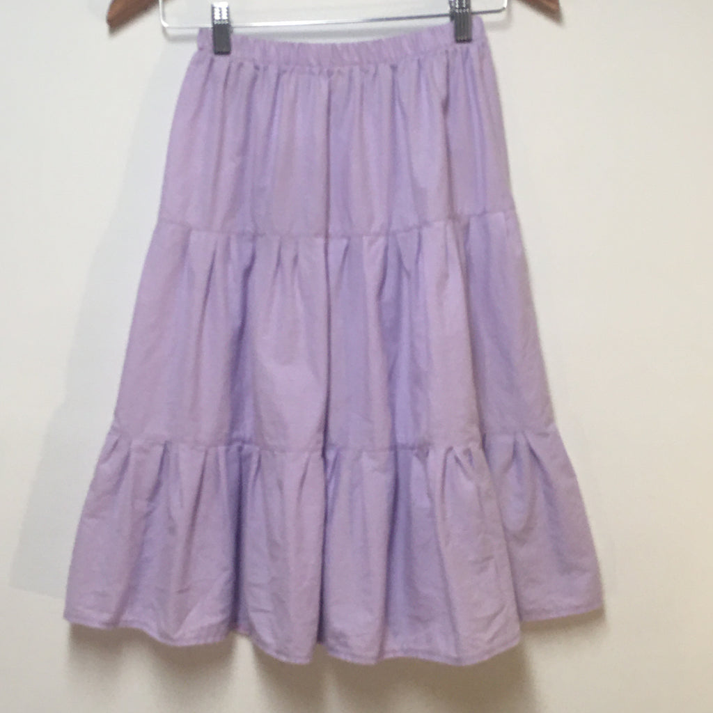 Midi Organic Cotton Purple Skirt (8)