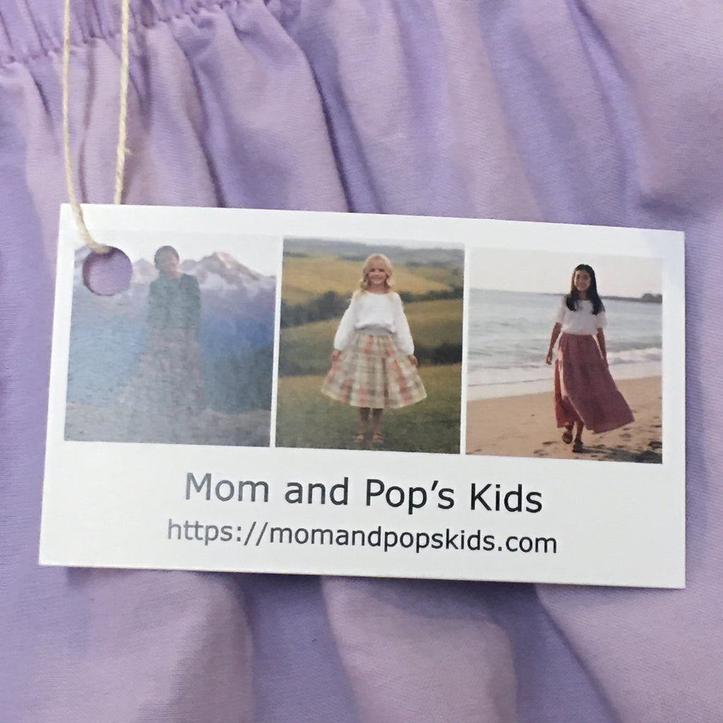 Midi Organic Cotton Purple Skirt (8)