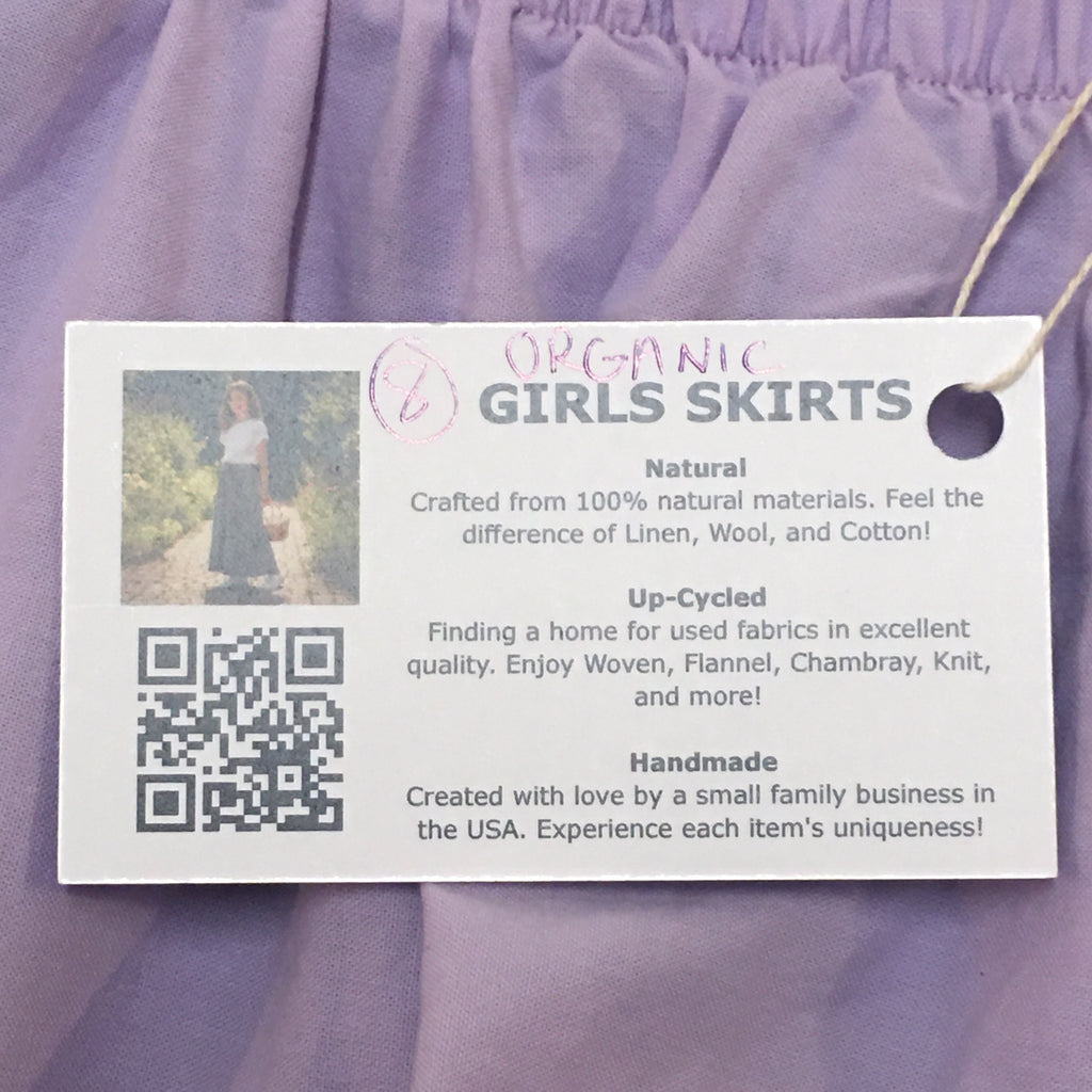 Midi Organic Cotton Purple Skirt (8)