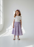Midi Organic Cotton Purple Skirt (8)