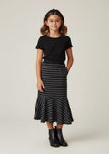 Midi Knit Striped Skirt (10-12)