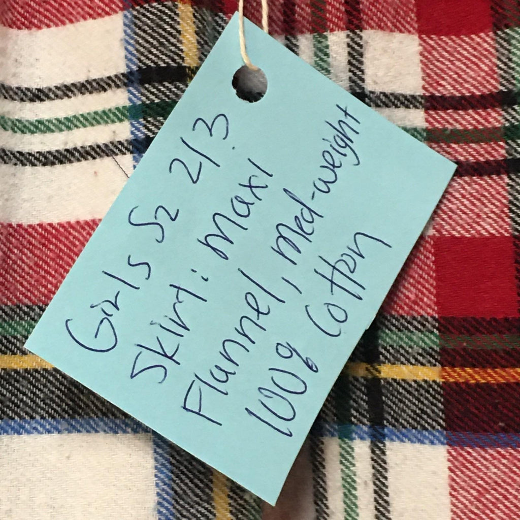 Maxi Flannel Plaid Skirt (2-3)