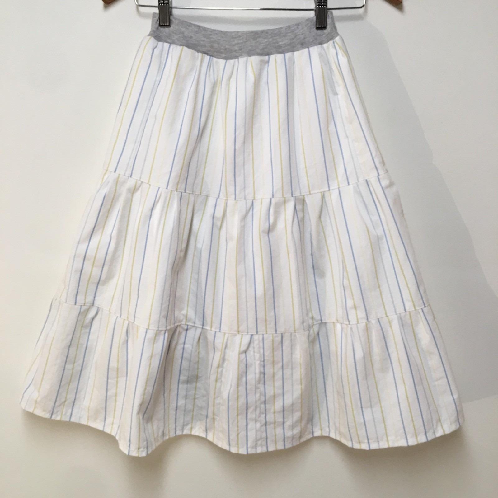 Maxi Cotton Striped Skirt (8)
