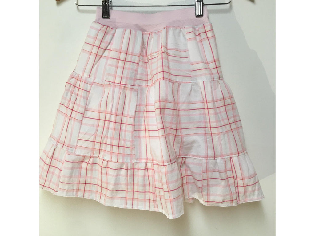 Midi Cotton Plaid Skirt (2-3)