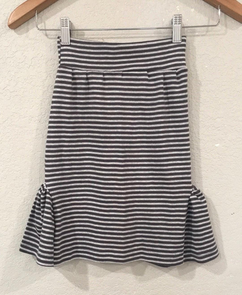 Midi Knit Striped Skirt (4)