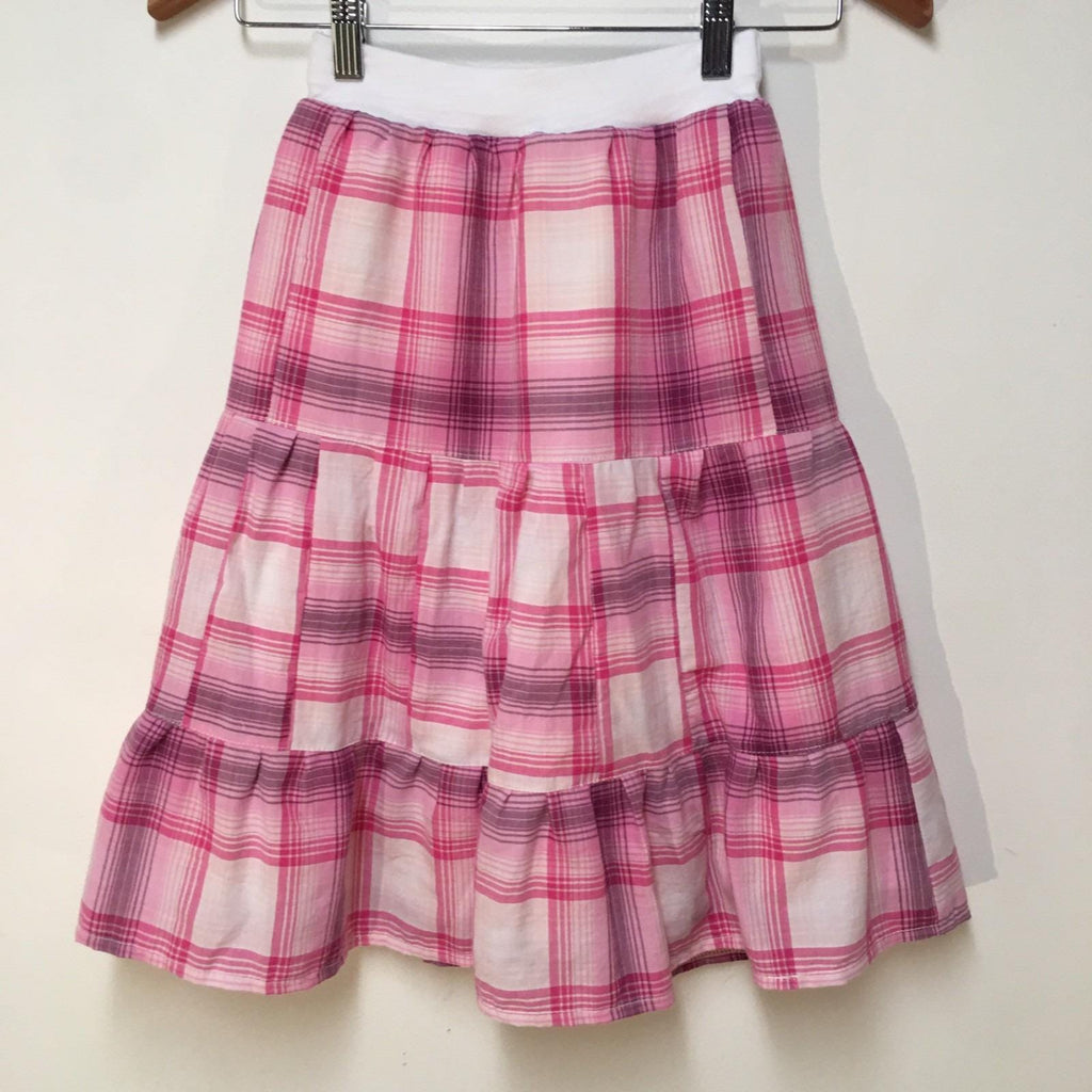 Maxi Cotton Plaid Skirt (4-5)