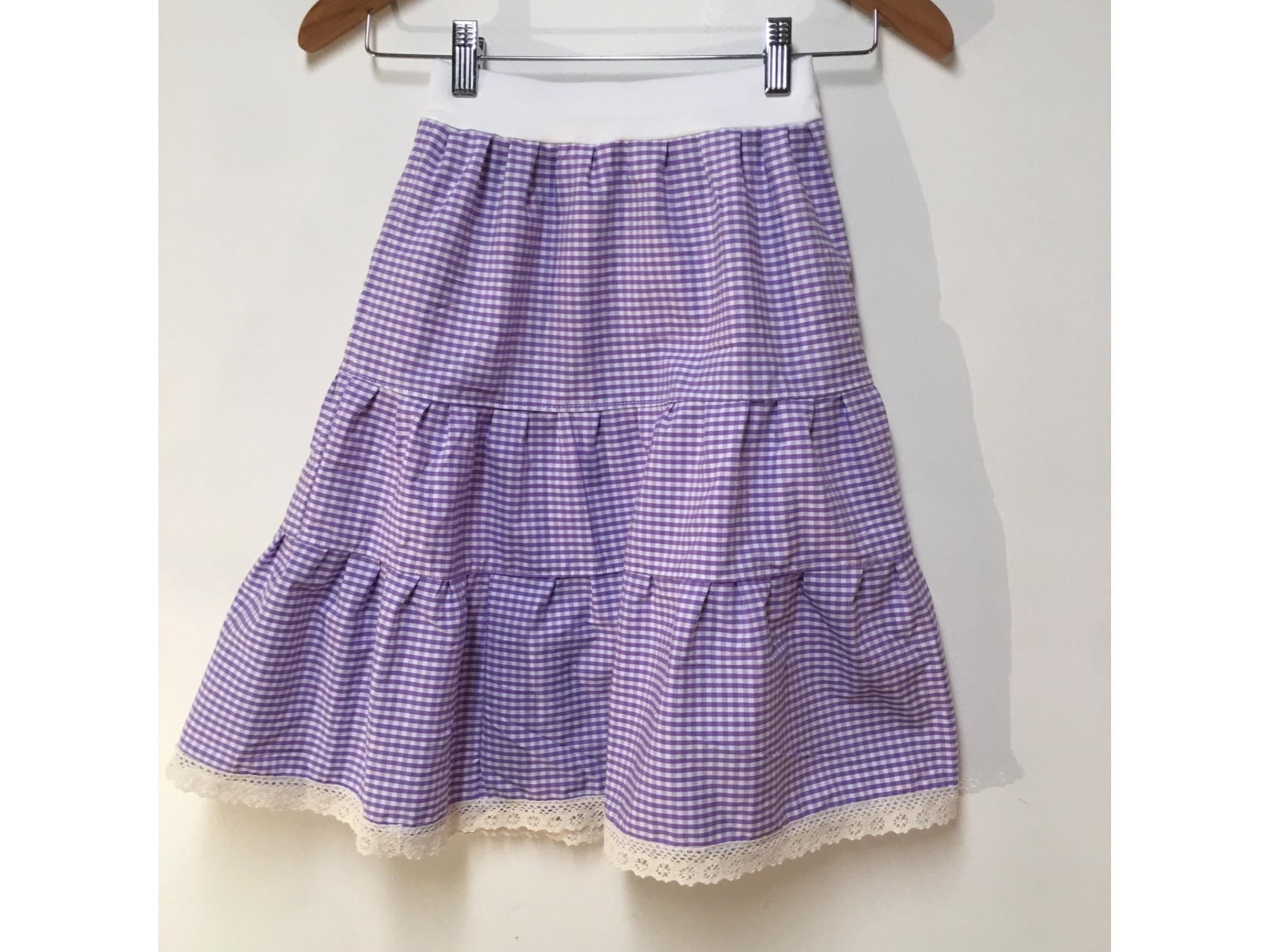 Maxi Cotton Checkered Skirt (4)