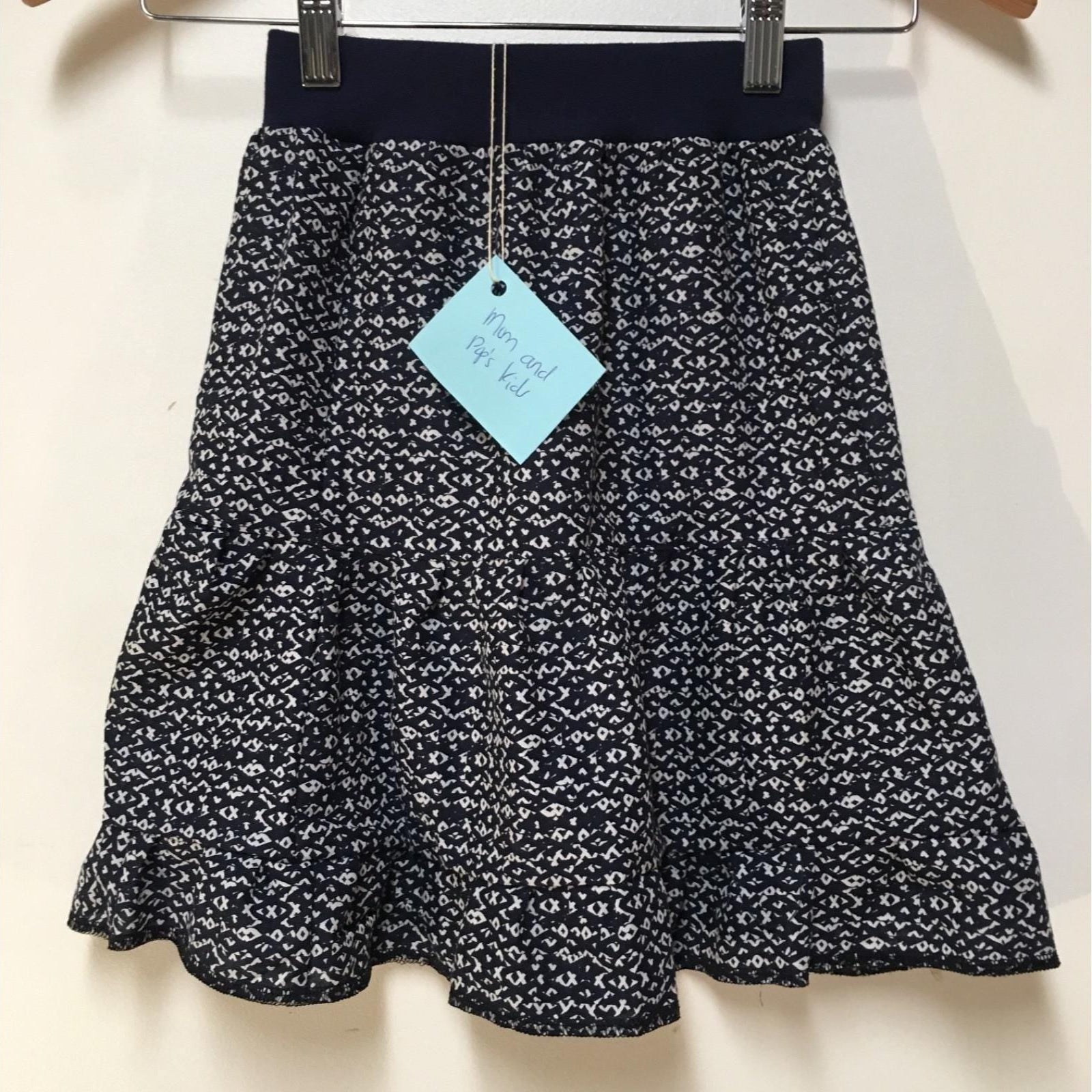 Midi Cotton Geometric Skirt (2-3)