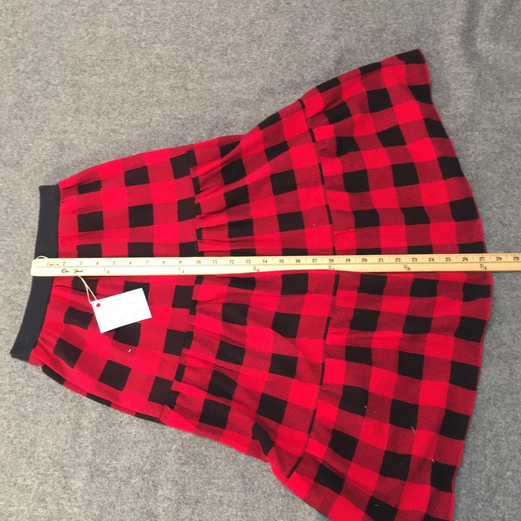 Maxi Flannel Checkered Skirt (8)
