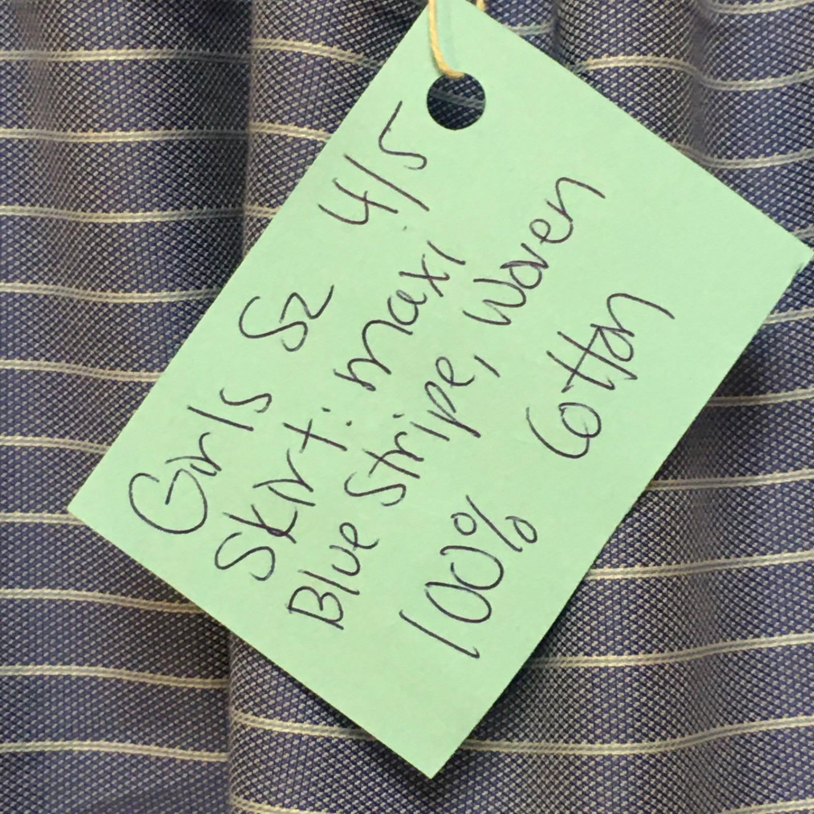 Maxi Cotton Striped Skirt (4-5)