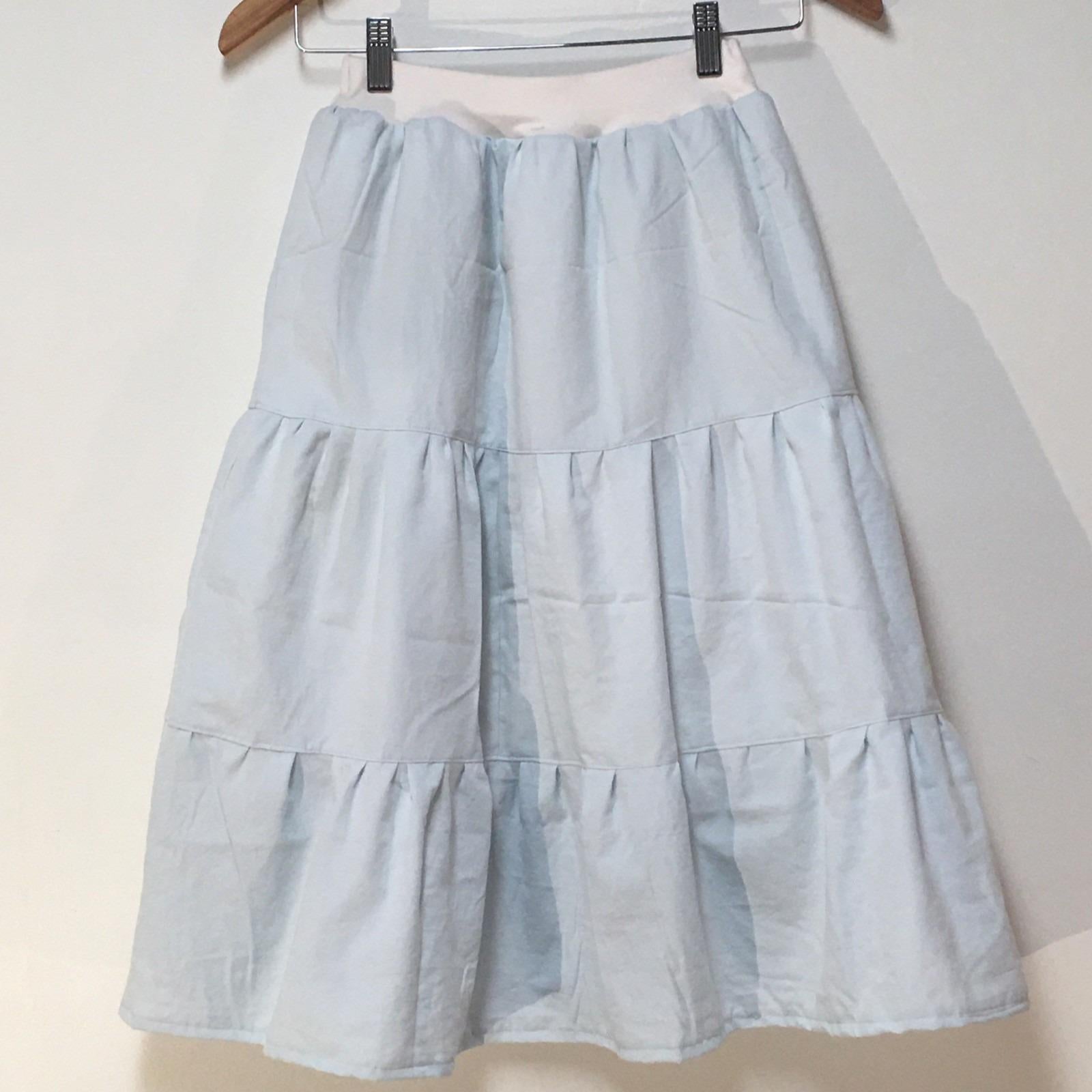 Maxi Cotton Blue Skirt (8)