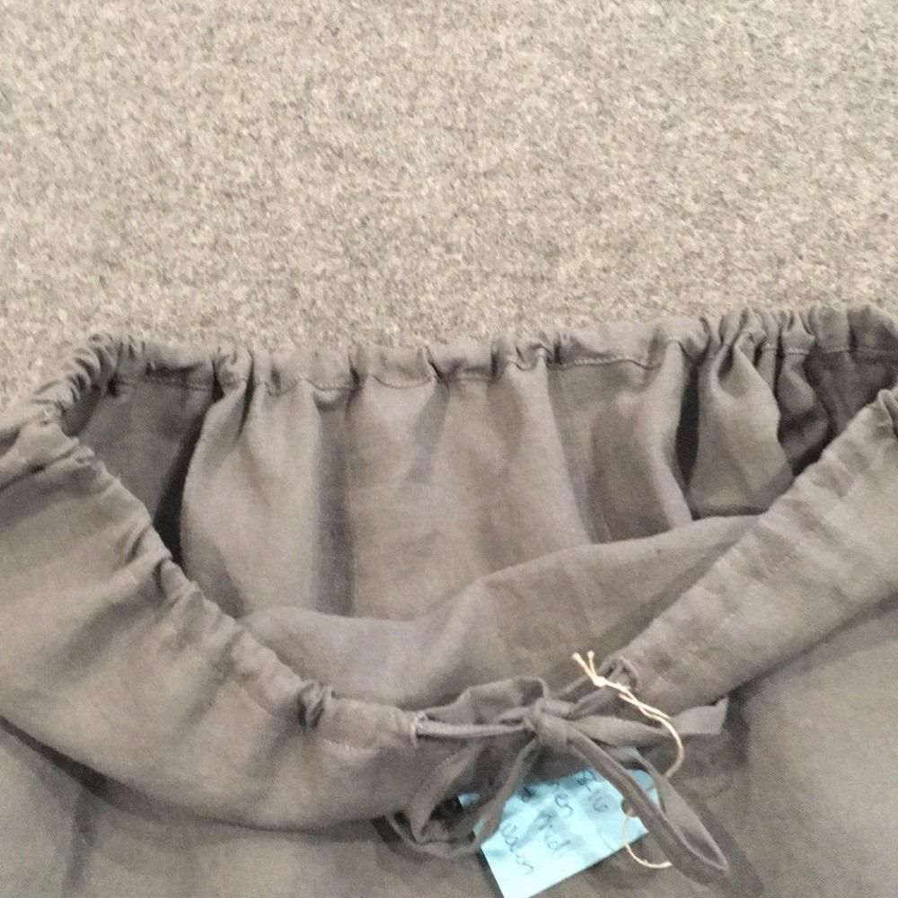 Maxi 100% Linen Gray Skirt (8-16)
