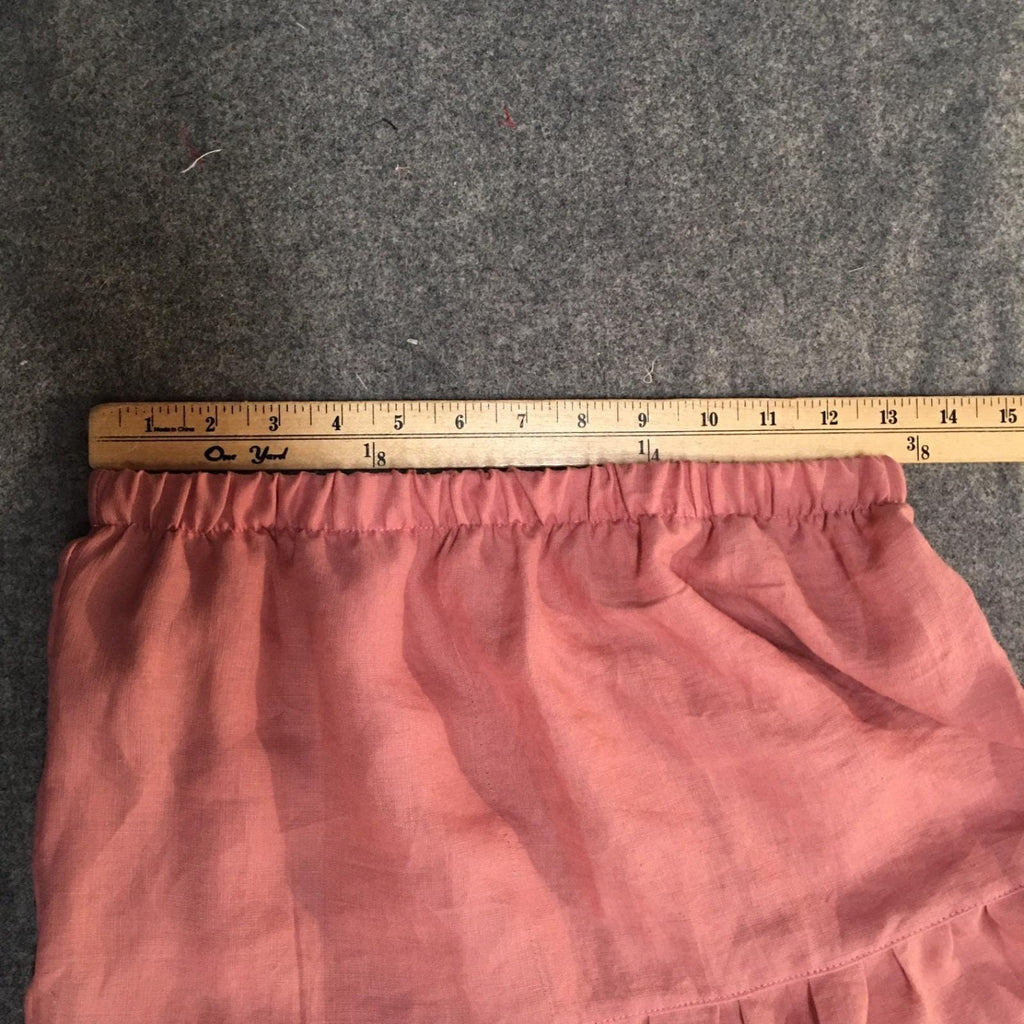 Maxi 100% Linen Pink Skirt (14-16)