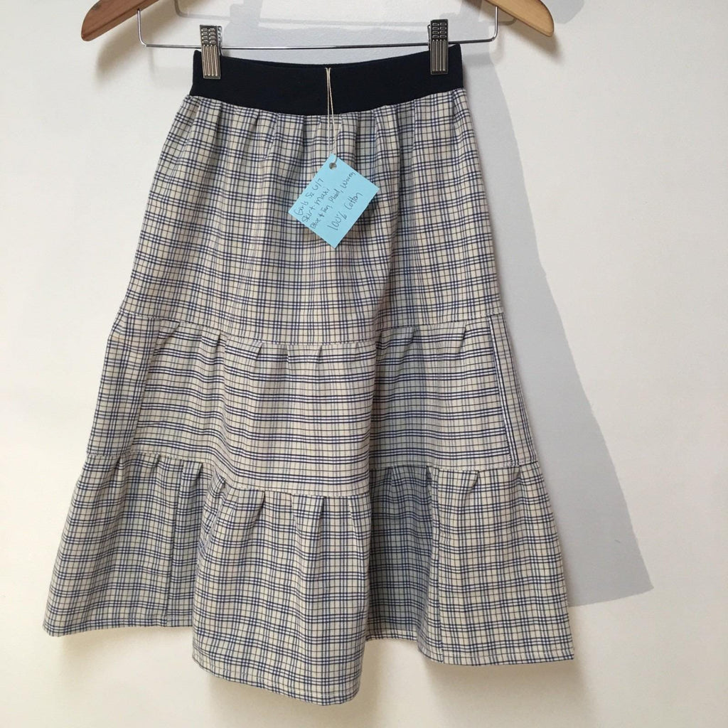 Maxi Cotton Plaid Skirt (6-7)