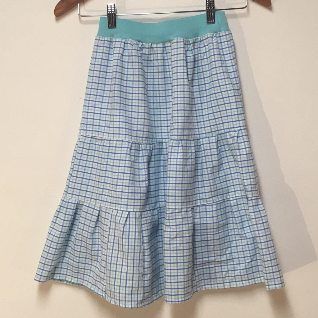 Maxi Cotton Checkered Skirt (4-5)