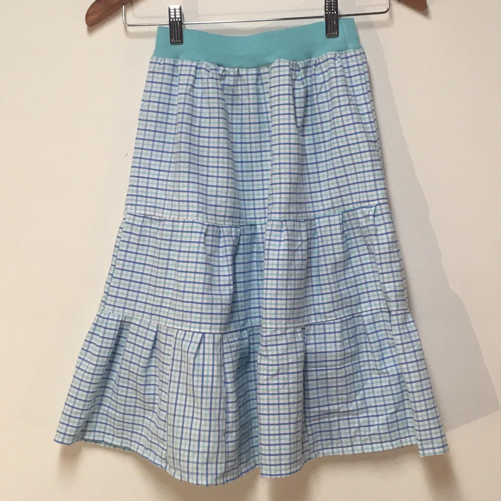 Maxi Cotton Checkered Skirt (4-5)