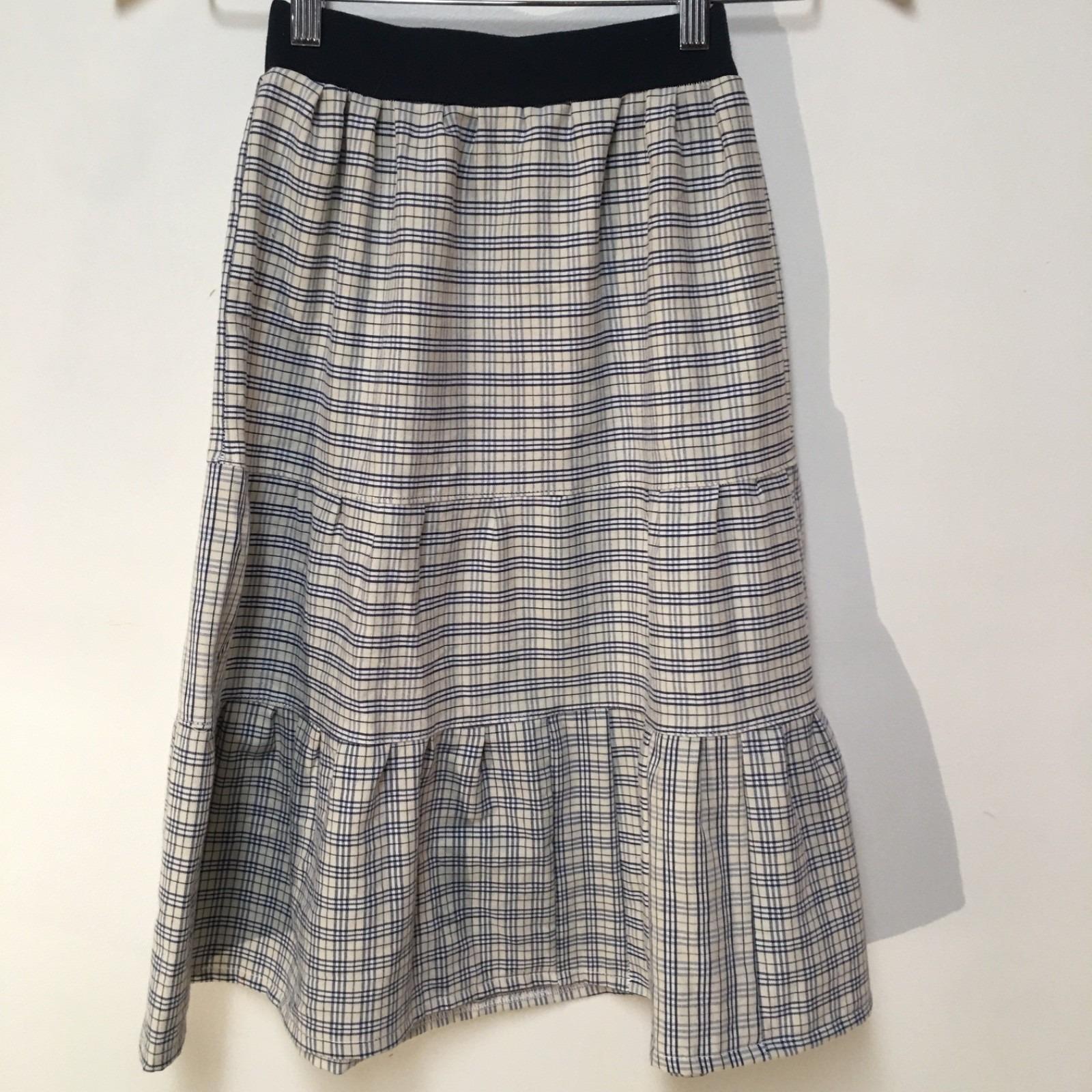 Maxi Cotton Plaid Skirt (6-7)