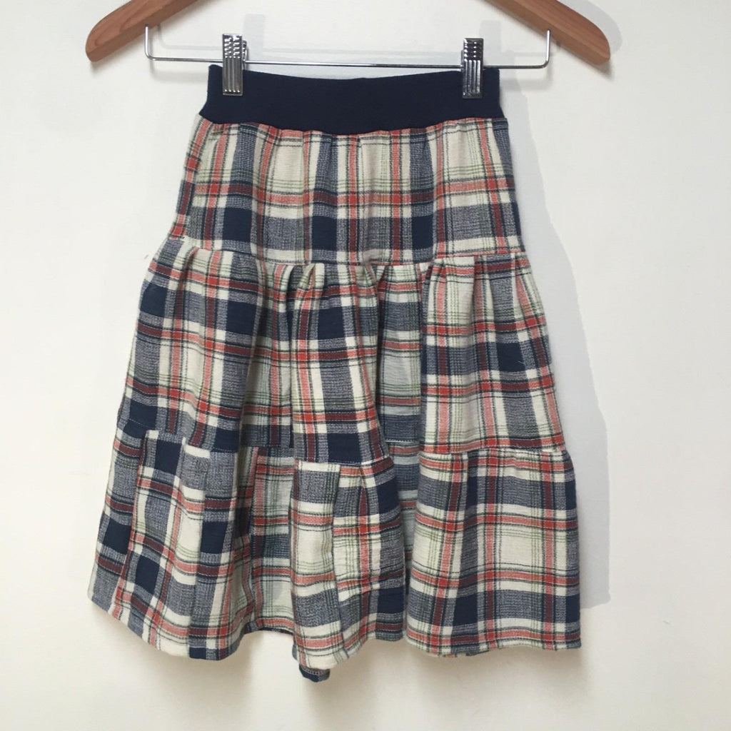 Maxi Cotton Plaid Skirt (2-3)
