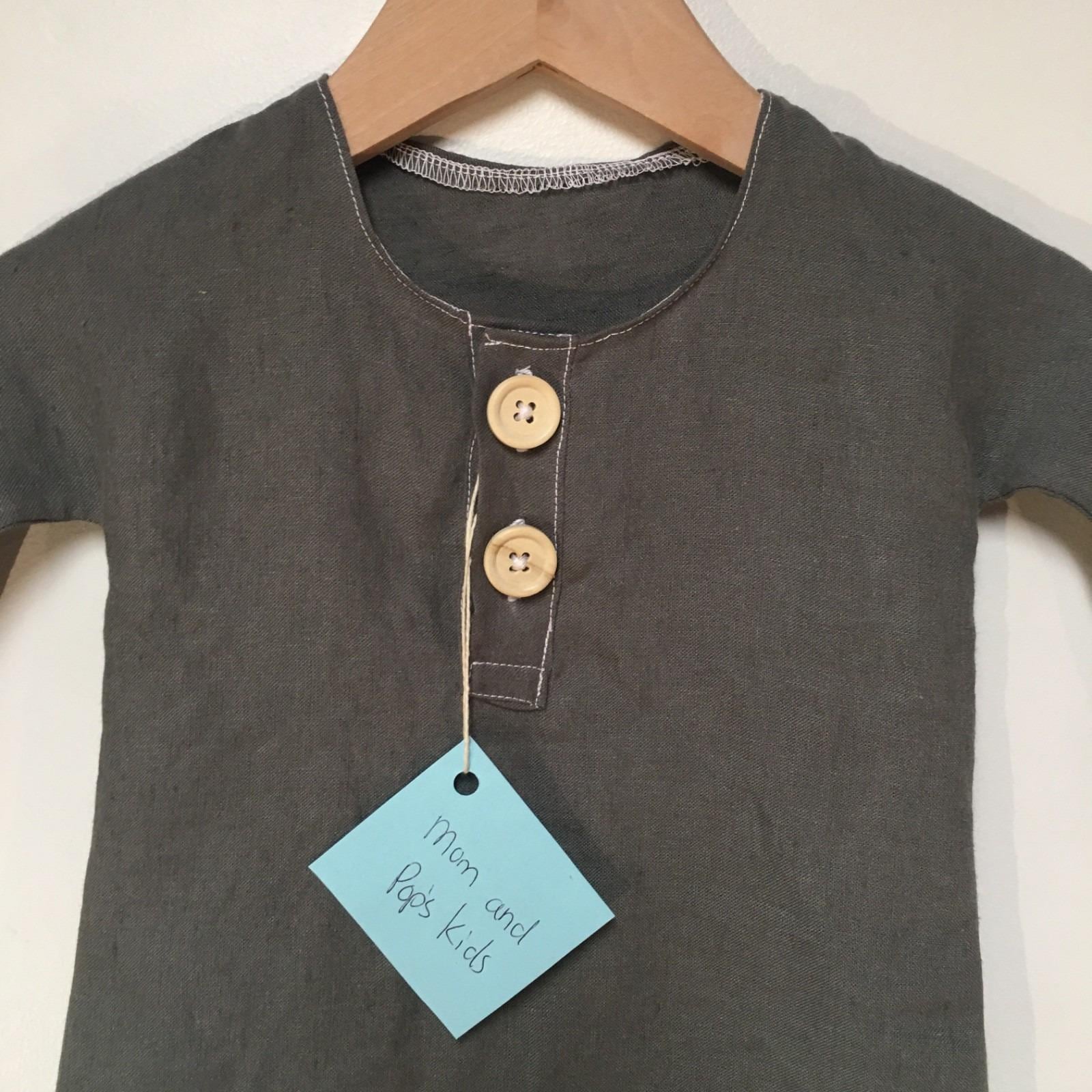 100% Linen Nightgown Baby (0-3M)