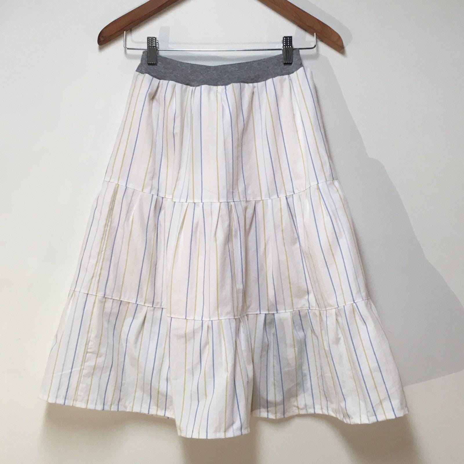 Maxi Cotton Striped Skirt (8)