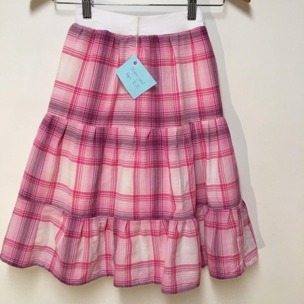 Maxi Cotton Plaid Skirt (4-5)