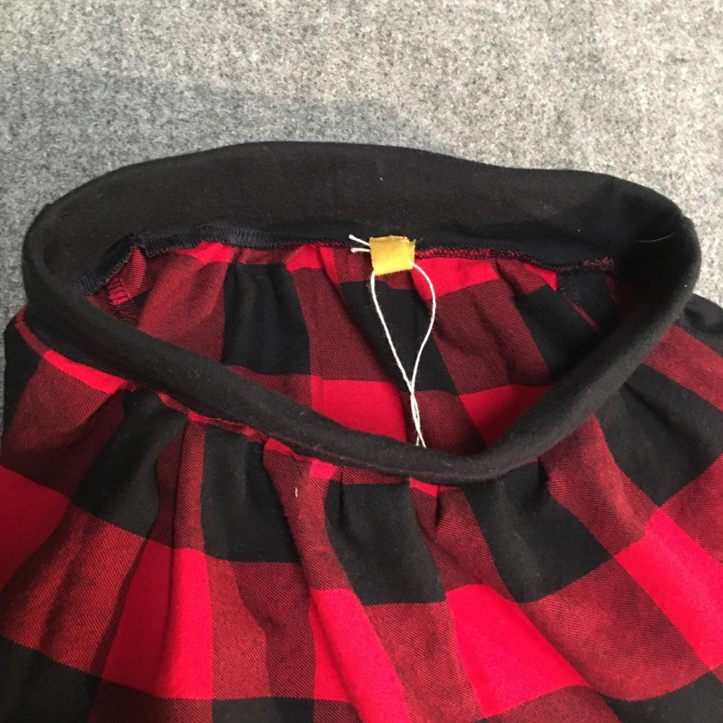 Maxi Flannel Checkered Skirt (2-3)