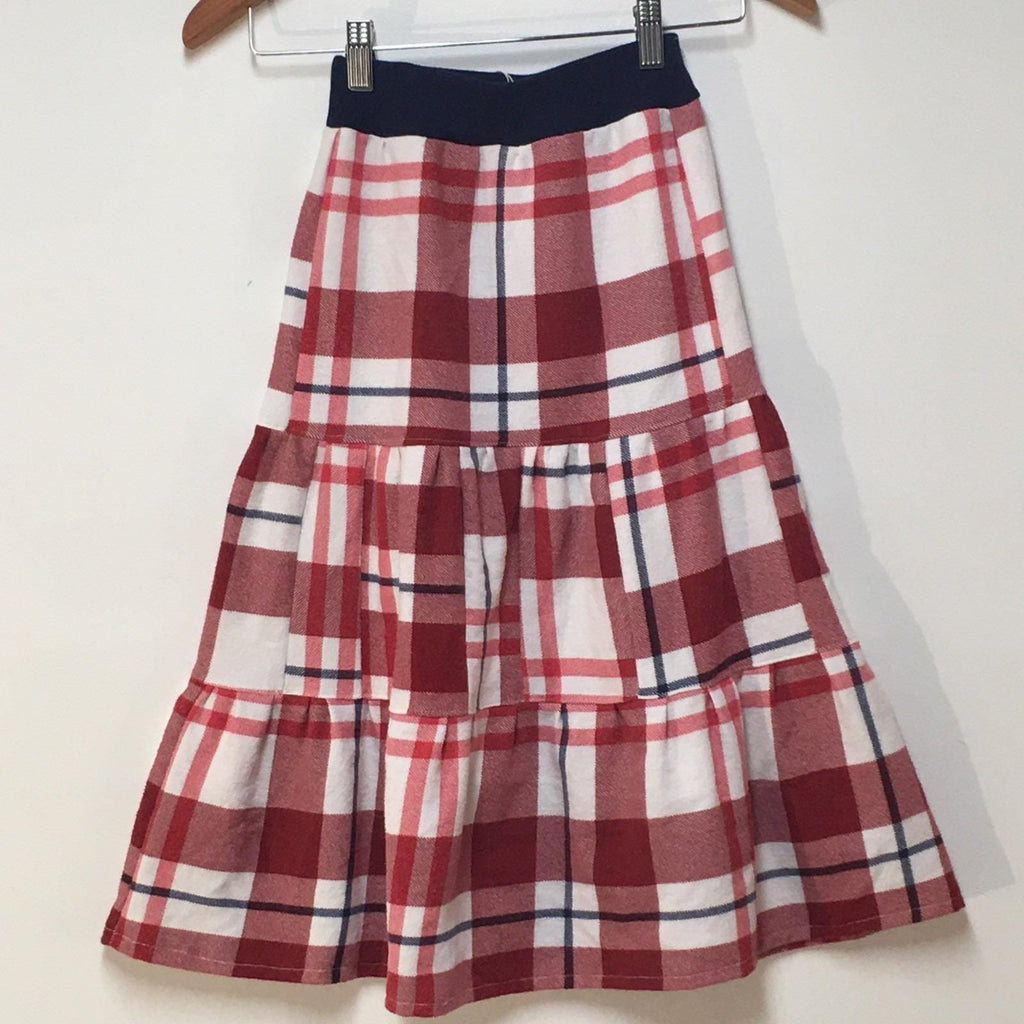 Maxi Flannel Plaid Skirt (6)