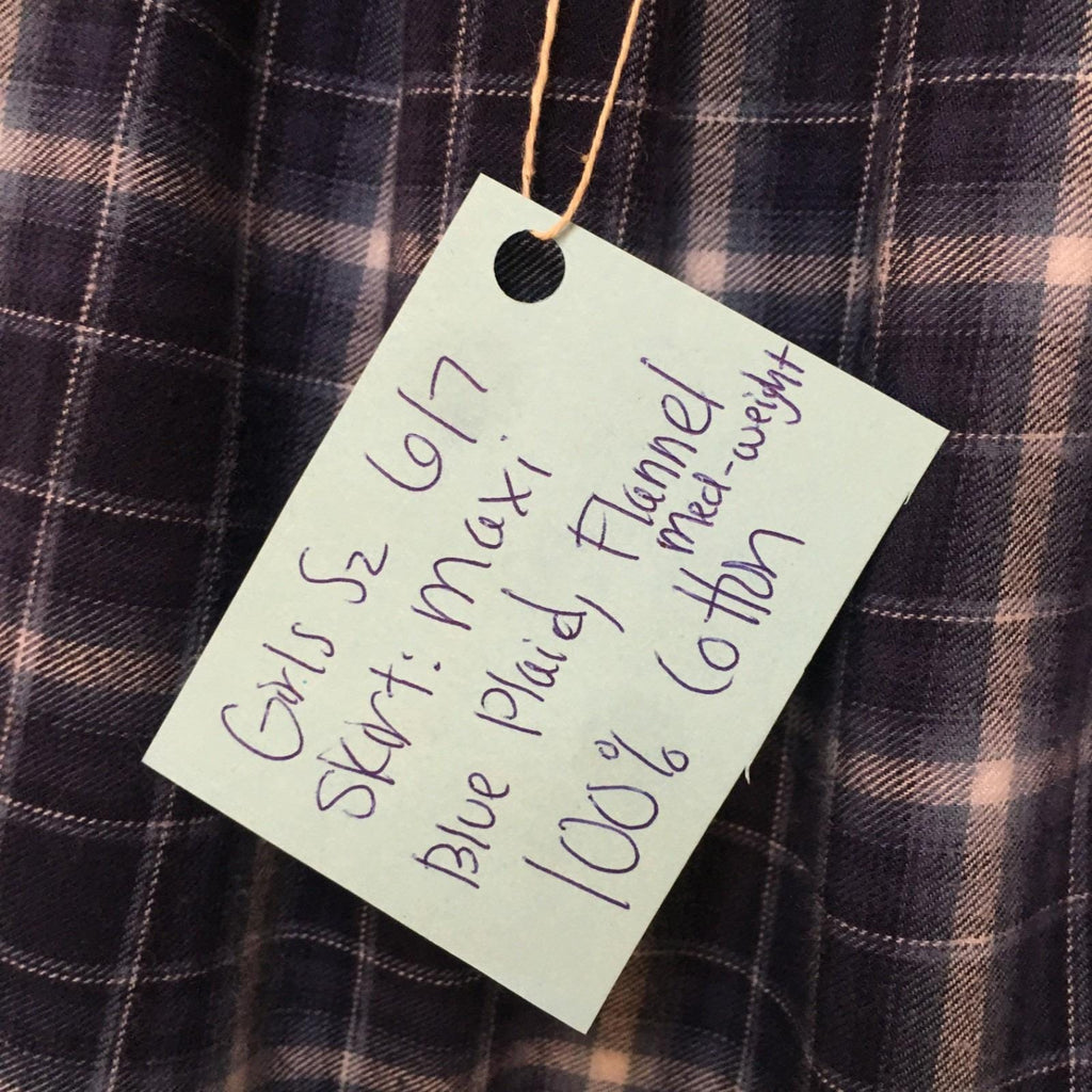 Maxi Flannel Plaid Skirt (6-7)