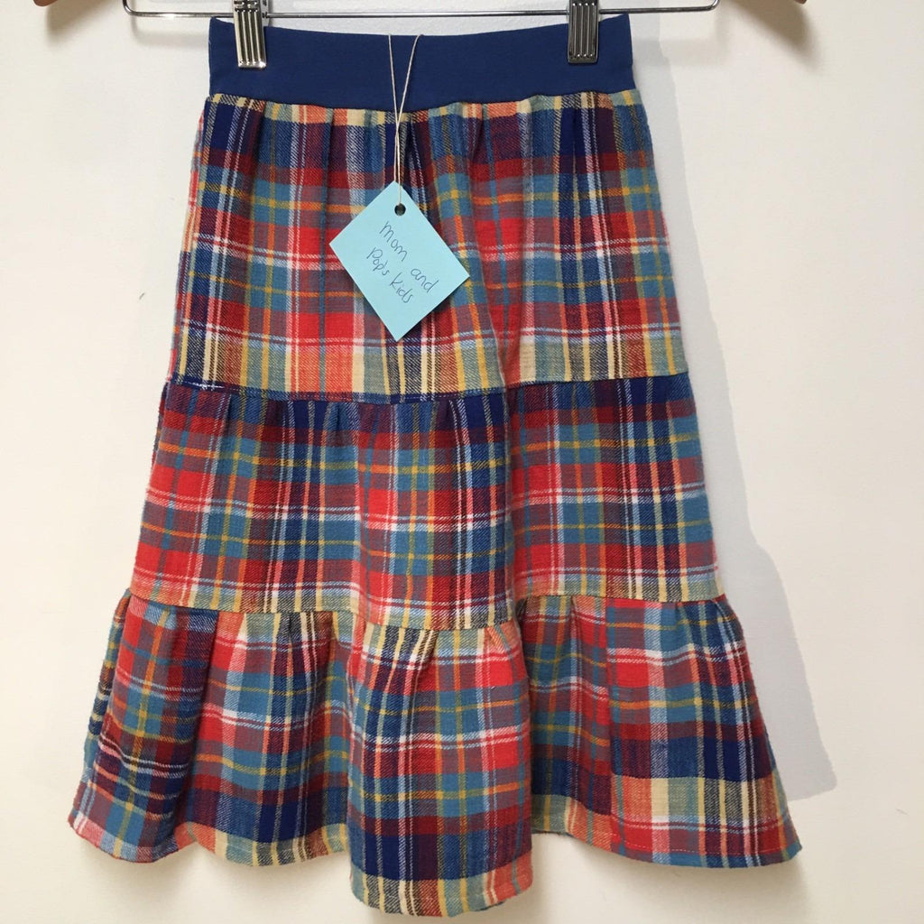 Maxi Flannel Plaid Skirt (2-3)