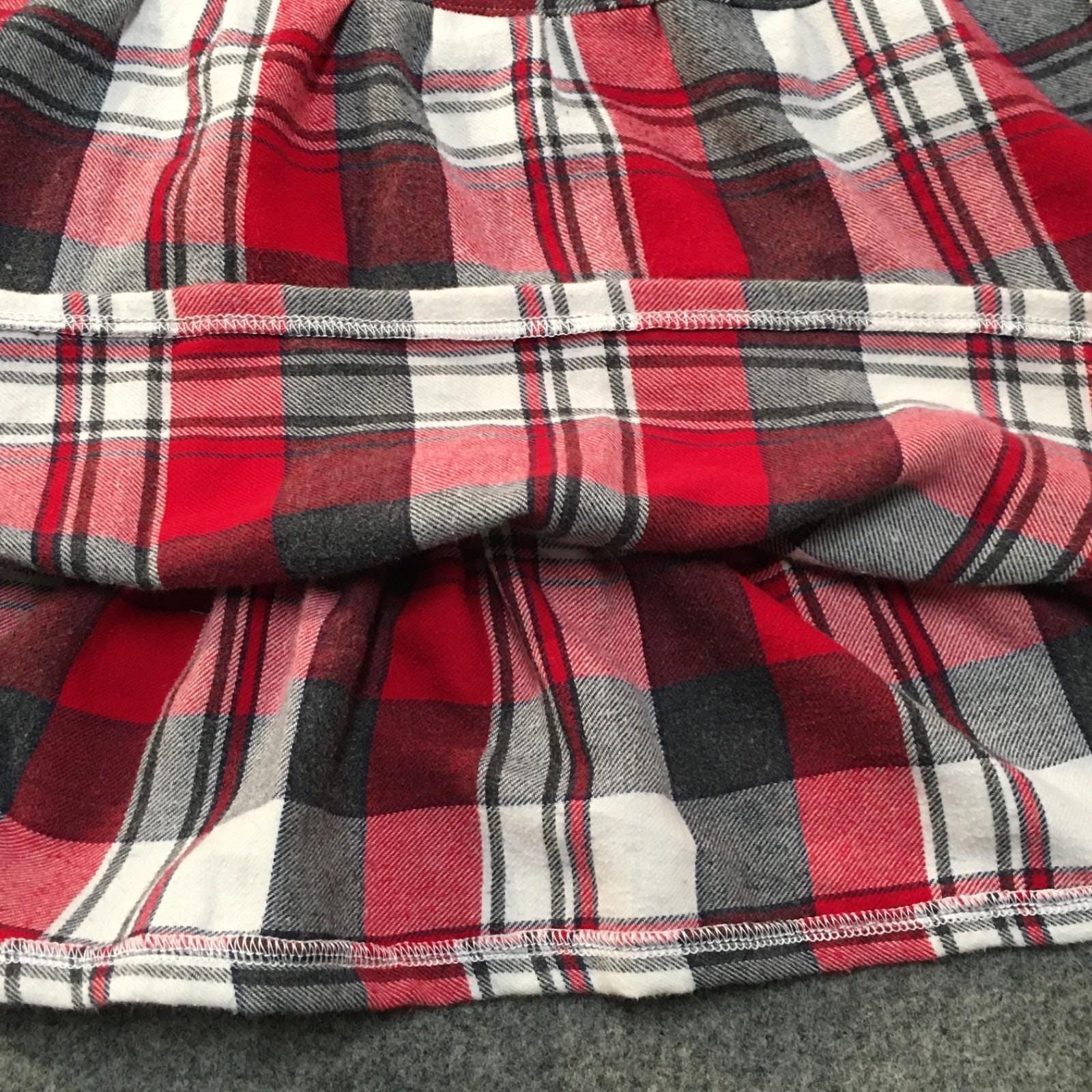 Midi Flannel Plaid Skirt (4)