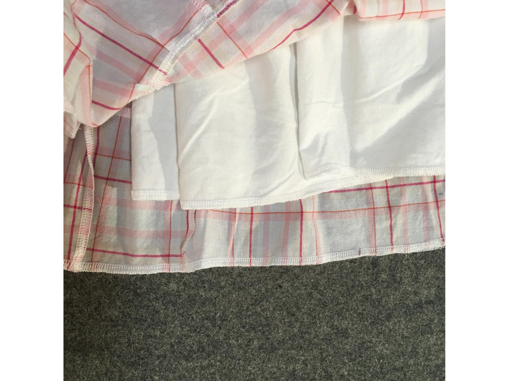 Midi Cotton Plaid Skirt (2-3)