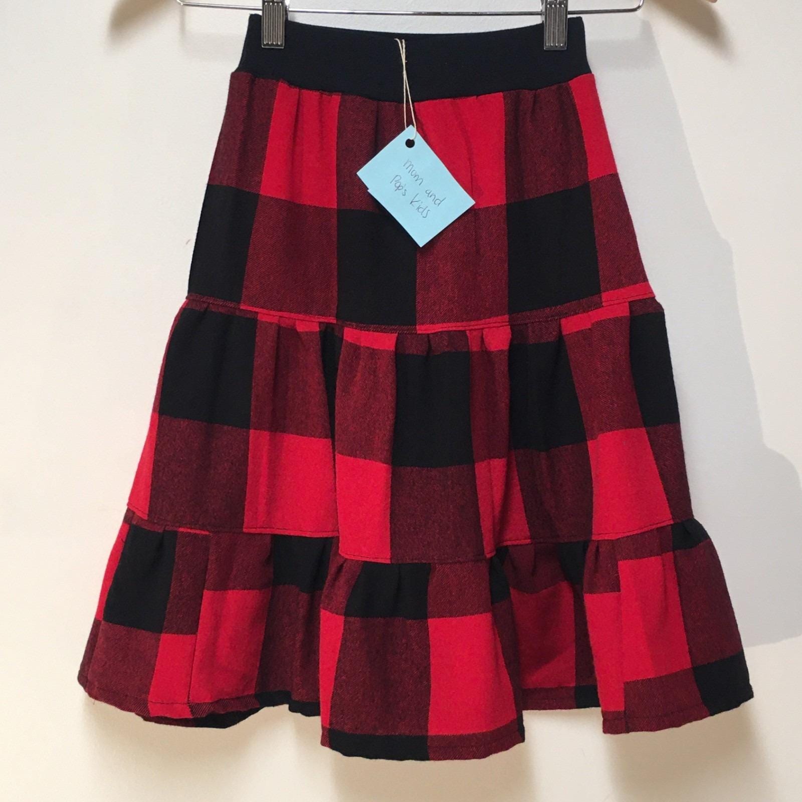Maxi Flannel Checkered Skirt (2-3)