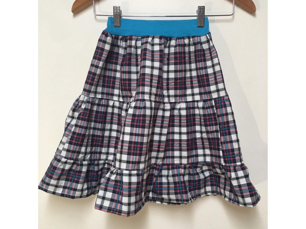 Maxi Cotton Plaid Skirt (2-3)
