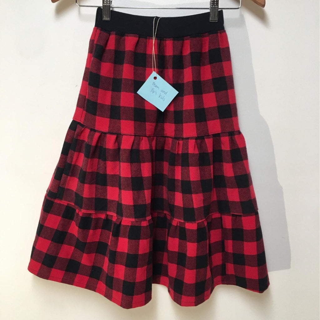Maxi Flannel Checkered Skirt (6-7)