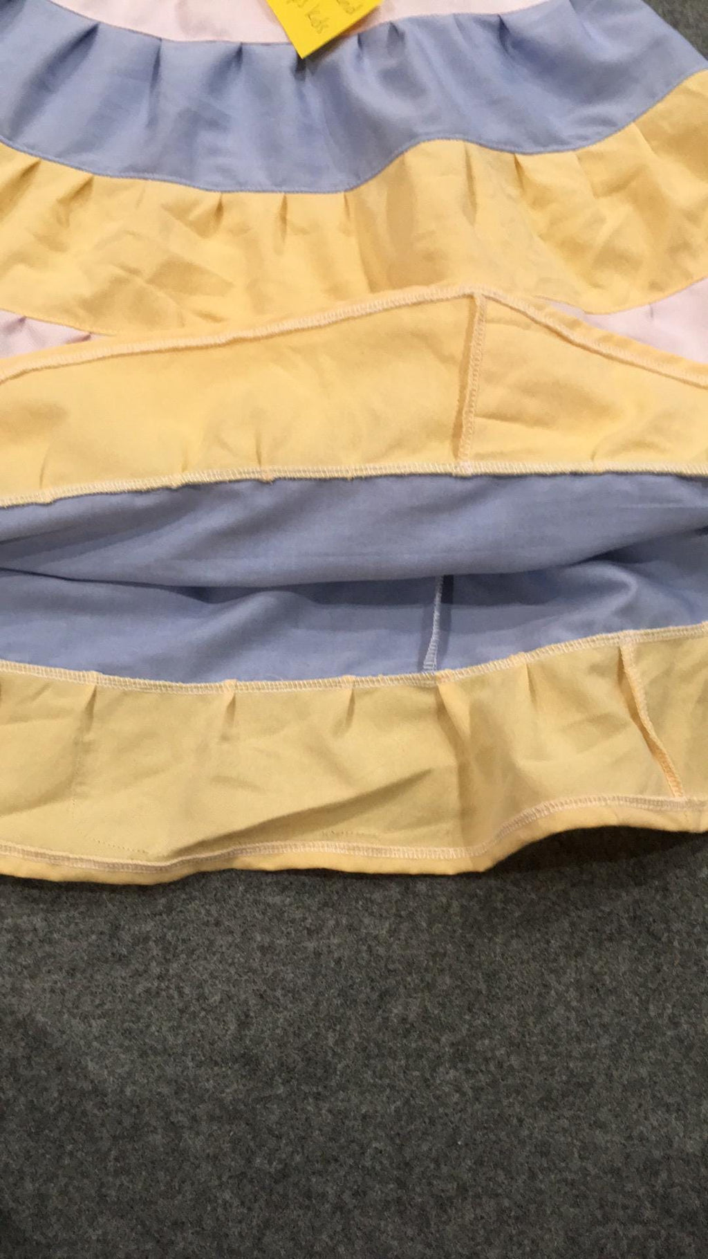 Midi Cotton Colorblock Skirt (6)