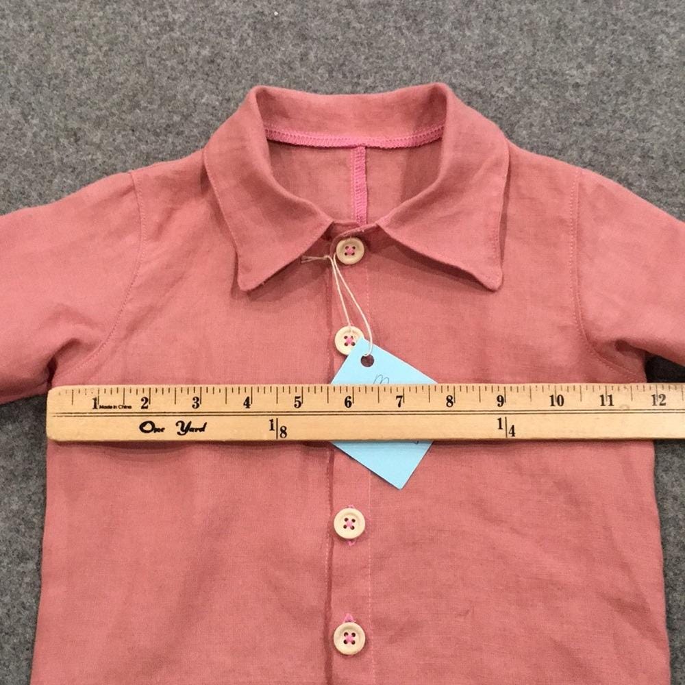 100% Linen Button Shirt Baby (12M)