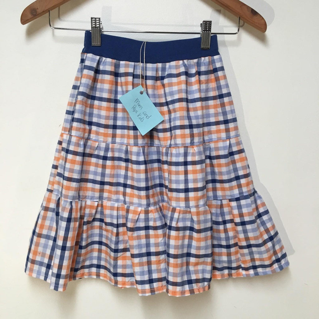 Midi Cotton Checkered Skirt (2-3)