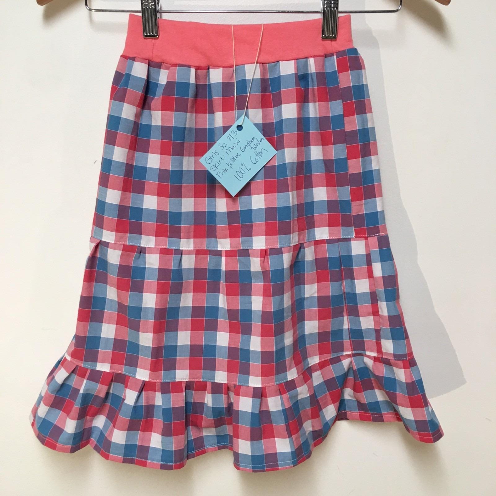 Maxi Cotton Checkered Skirt (2-3)