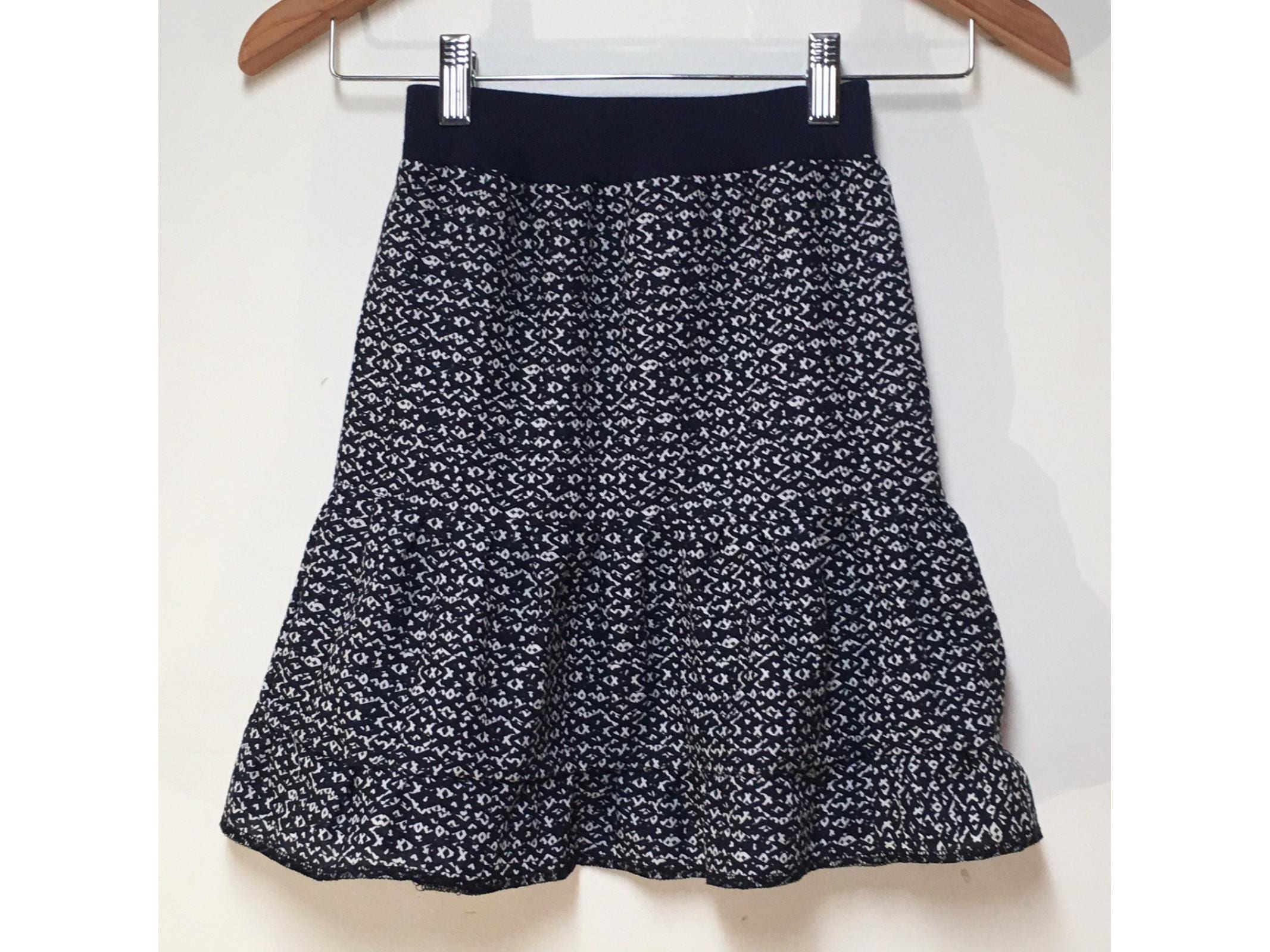 Midi Cotton Geometric Skirt (2-3)