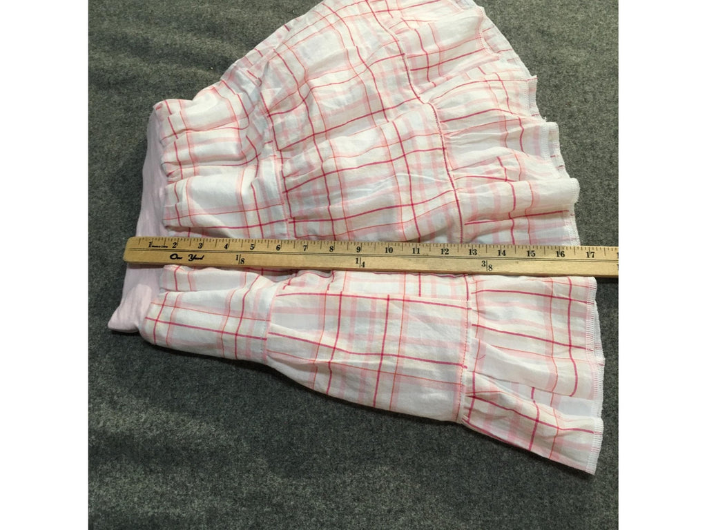 Midi Cotton Plaid Skirt (2-3)