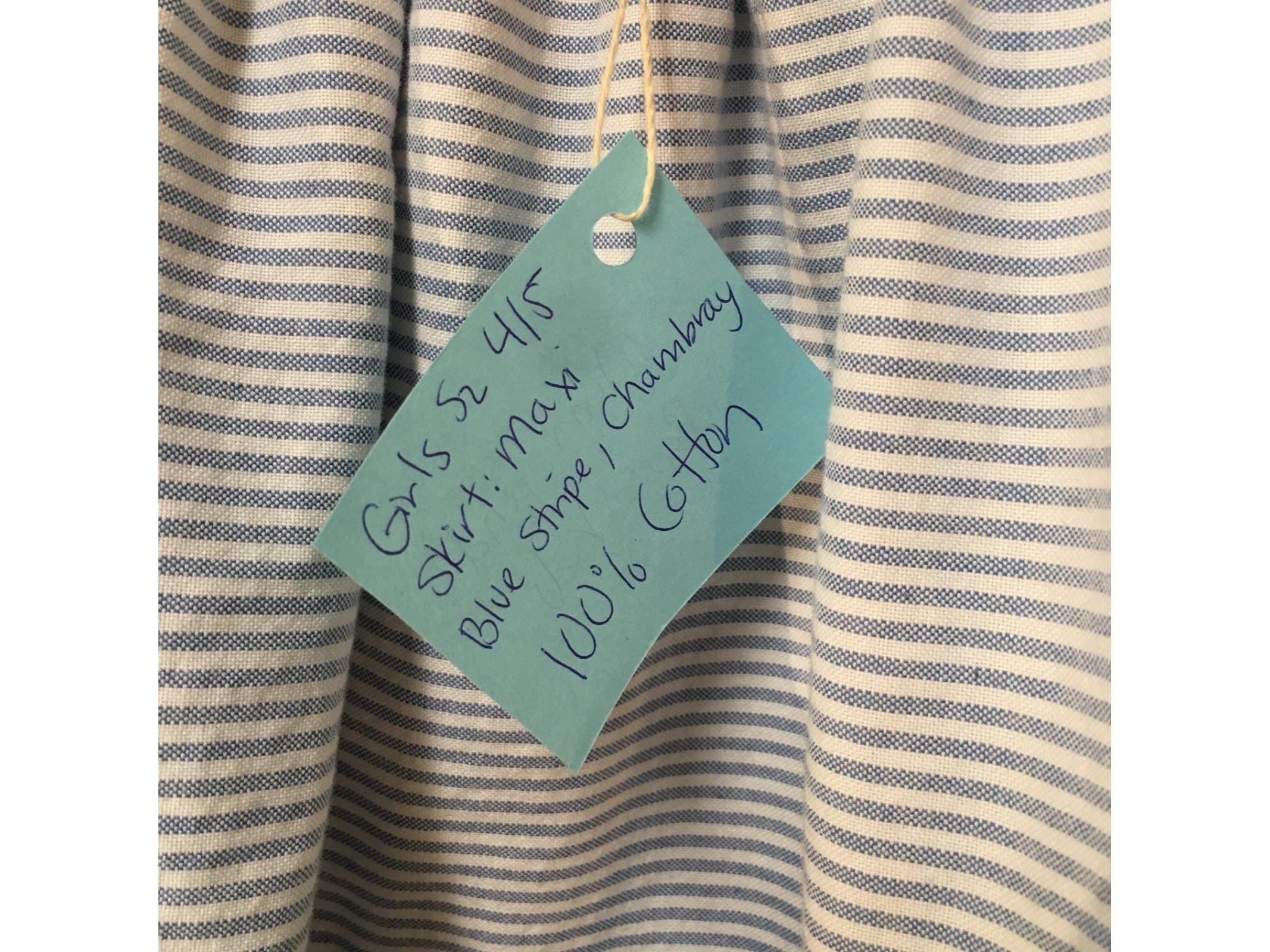 Maxi Cotton Striped Skirt (4-5)