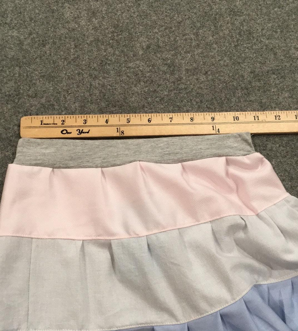 Midi Cotton Colorblock Skirt (8)