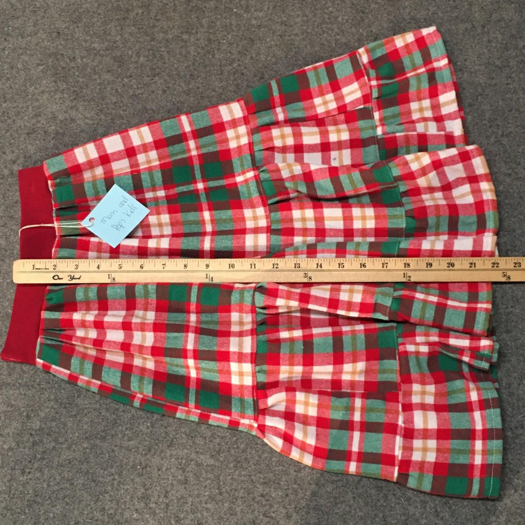 Maxi Flannel Plaid Skirt (4)