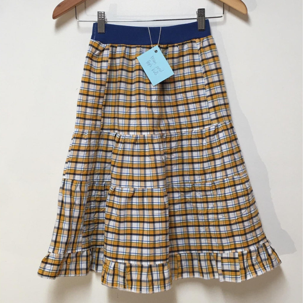 Maxi Cotton Plaid Skirt (6-7)