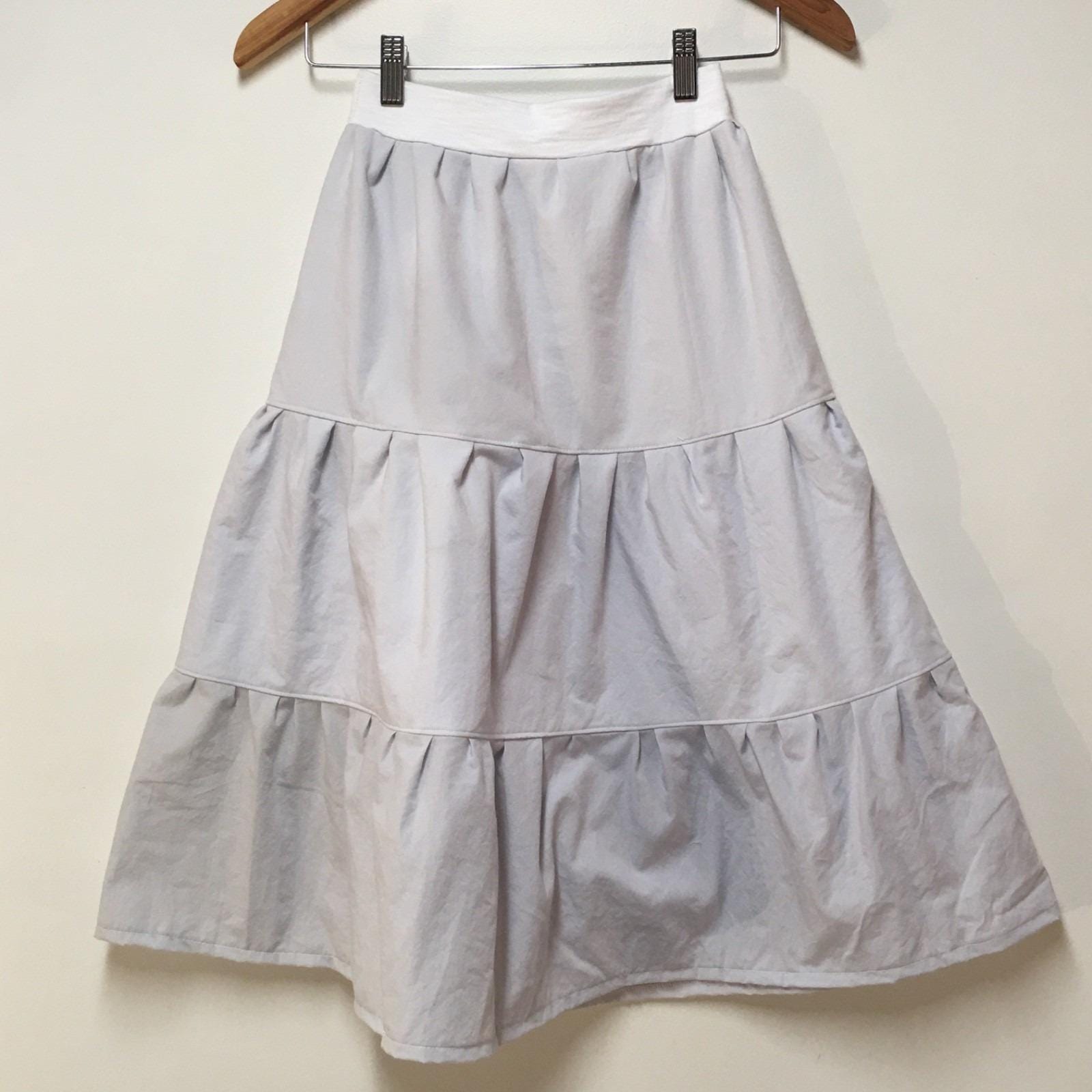 Maxi Cotton Gray Skirt (8)