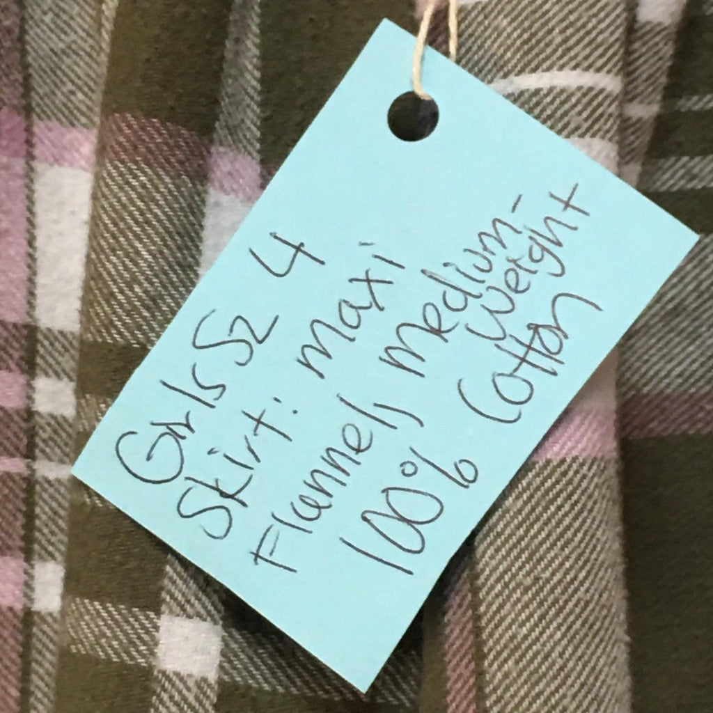 Maxi Flannel Green Skirt (4)