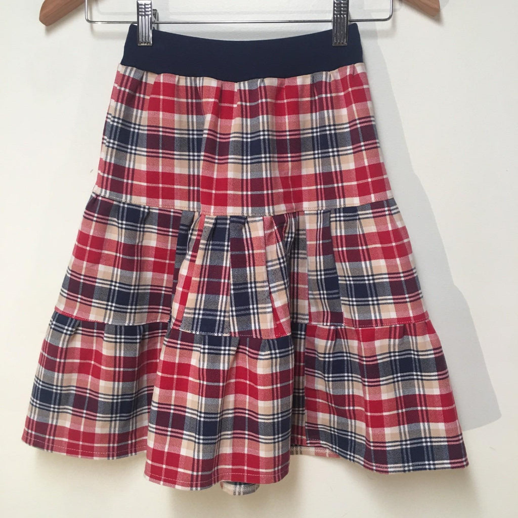 Maxi Flannel Plaid Skirt (2-3)