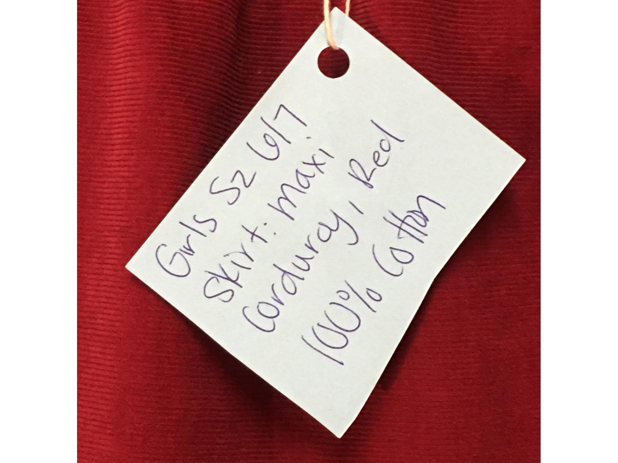 Maxi Cotton Corduroy Skirt (6-7)