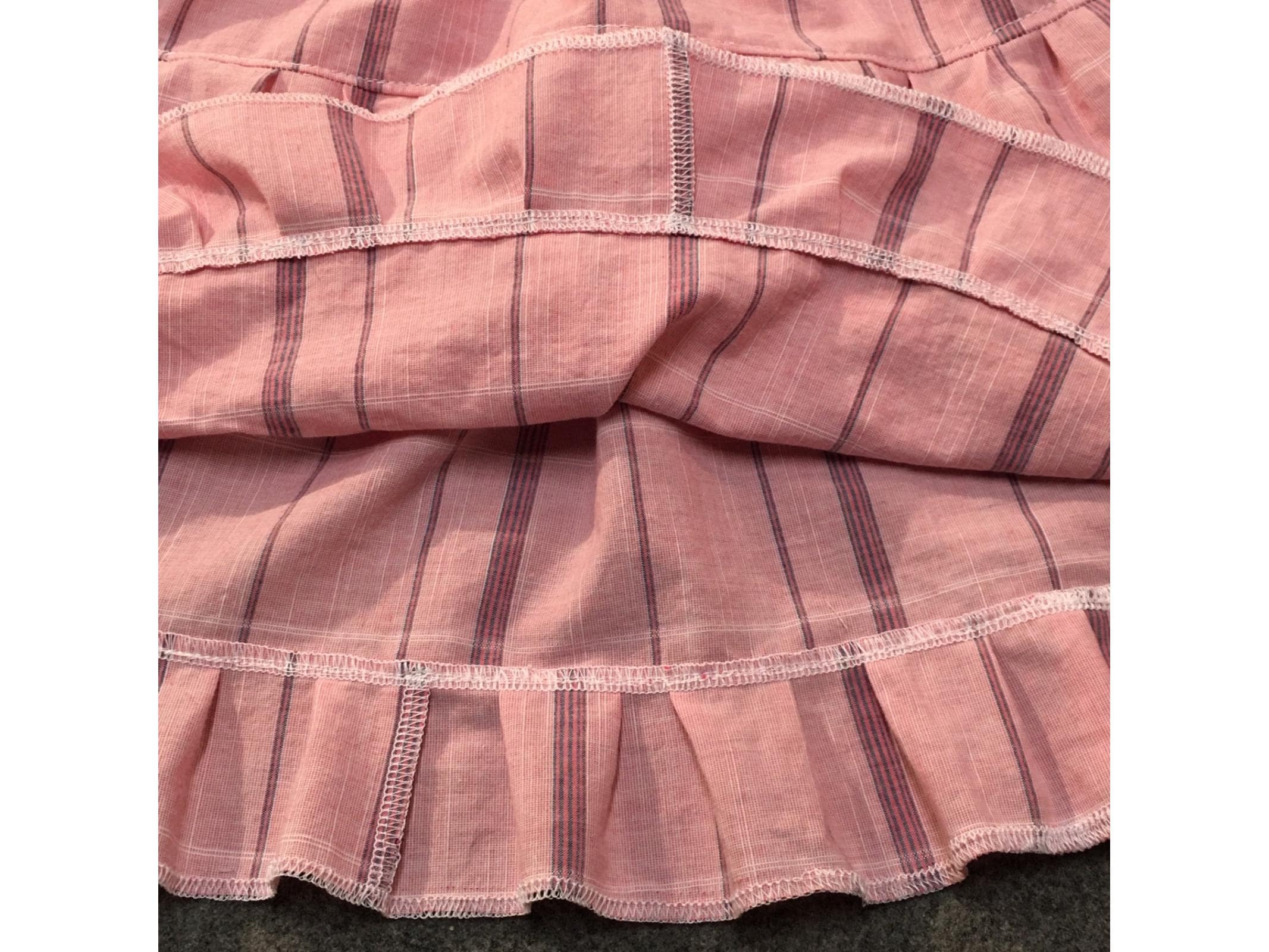 Midi Cotton Plaid Skirt (2-3)